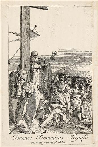 GIOVANNI D. TIEPOLO Group of 5 etchings.